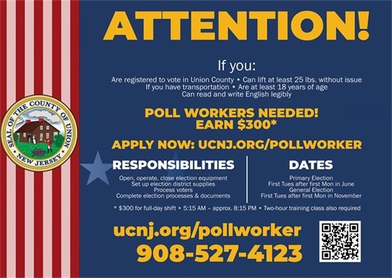 poll workers flyer in english