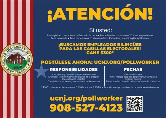 poll workers flyer in spanish