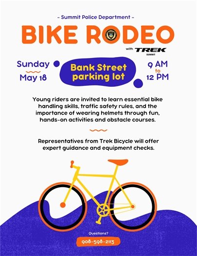 bike rodeo event flyer