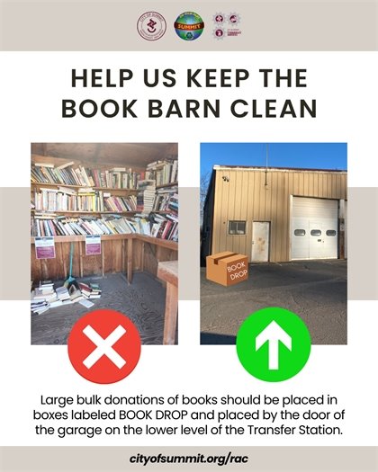 flyer with guidelines for summit nj book barn