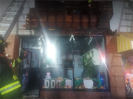 commercial building after fire