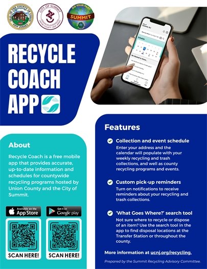 recycle coach app flyer