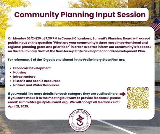 community planning input session graphic