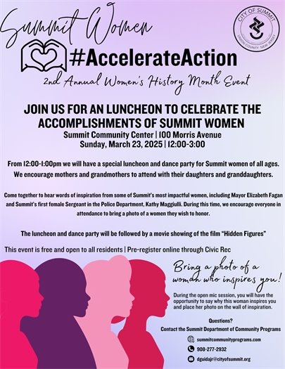 women's history month event flyer