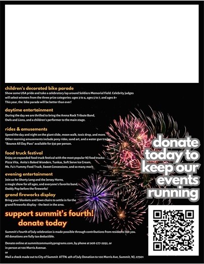 fourth of july event flyer