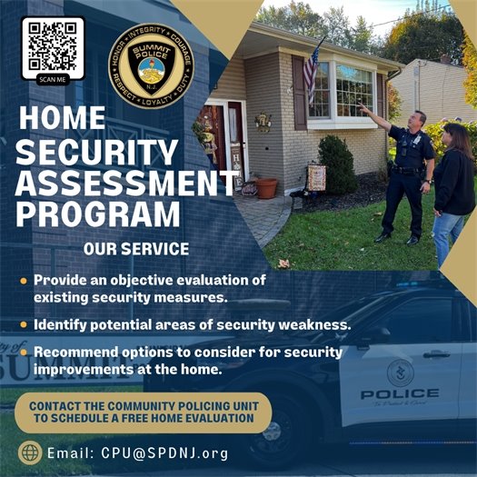 home security assessment program flyer