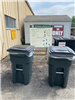 image of two garbage cans at the transfer station
