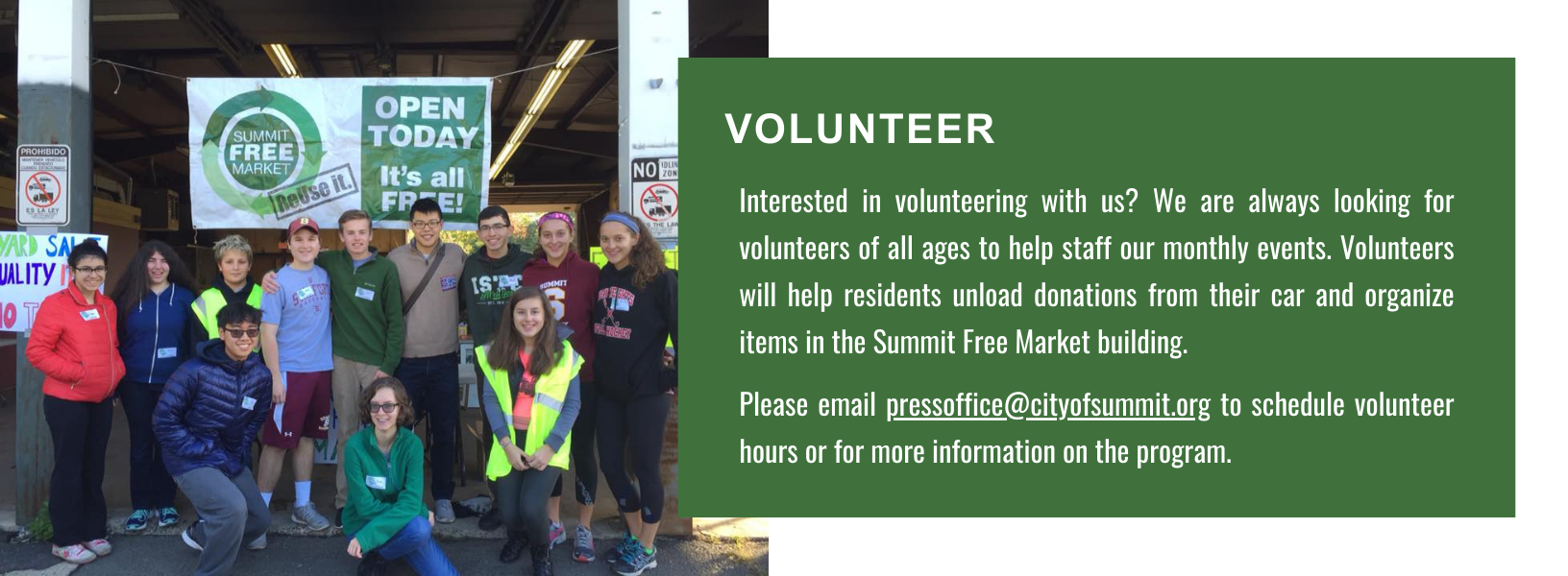 SFM volunteer graphic