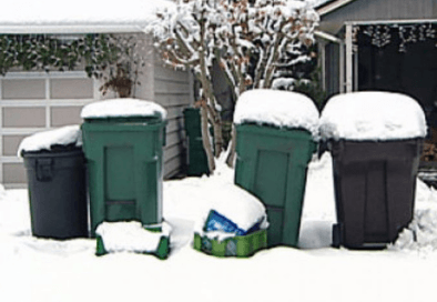 Snow trash cans newsfeed