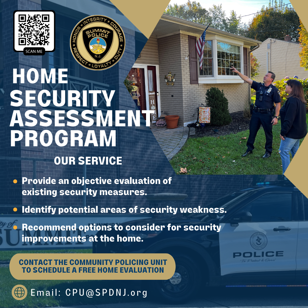 Home Security Assessment Program flyer