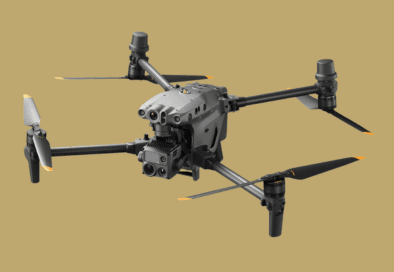 drone against gold background