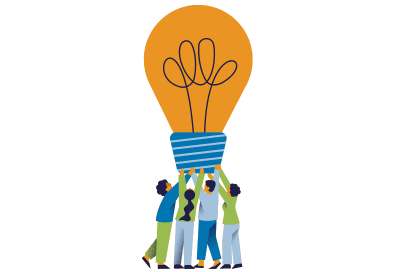 image of lightbulb to indicate a meeting idea