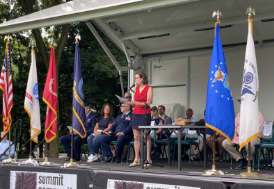 Memorial Day event stage