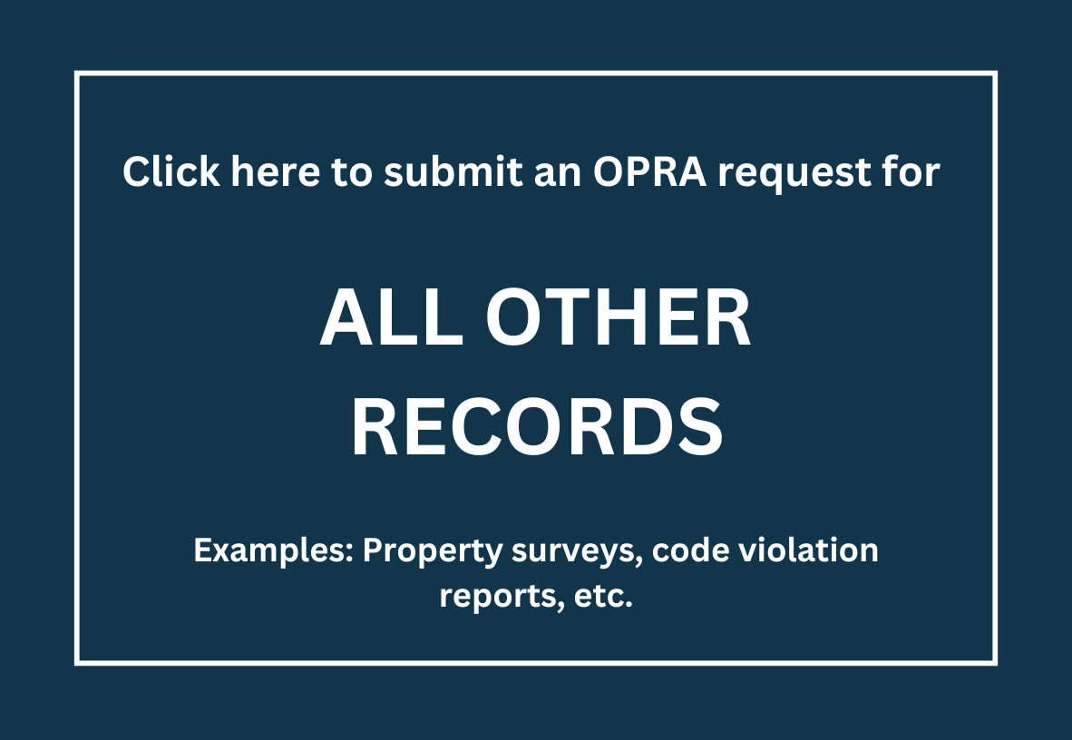 blue and white graphic with text about OPRA requests