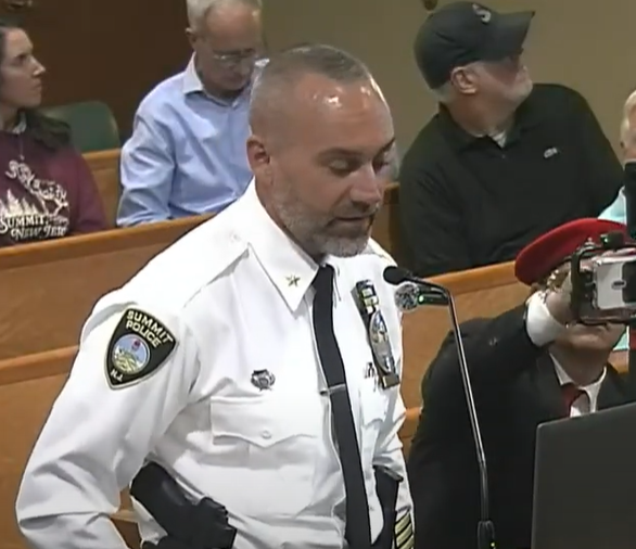 Chief Ryan Peters Speaking at council 