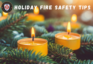 small candles surrounded by greenery