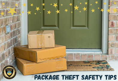 box at front steps of house