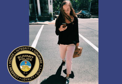 distracted pedestrian newsfeed