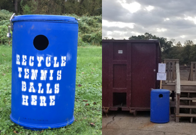 recycling bins