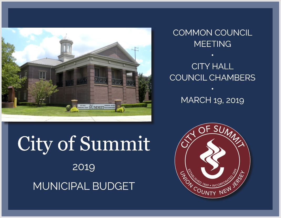 Muncipal Budget 2019