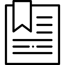 Logo of document with bookmark, representing the grading permit
