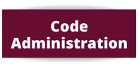 Code Administration Button in red with white lettering