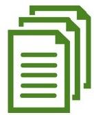 Clipart of green documents
