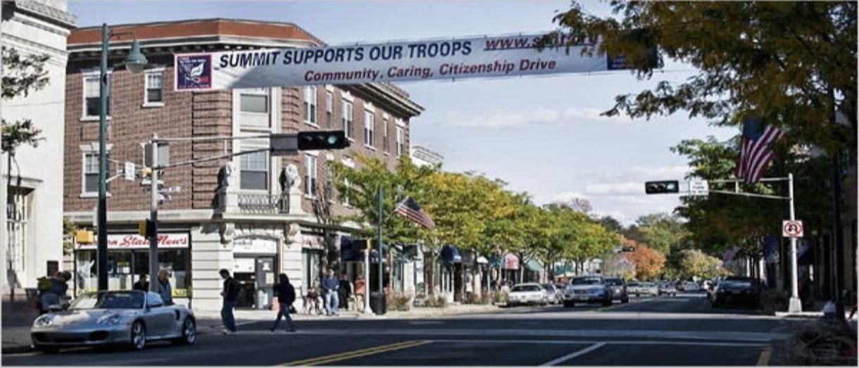 Summit NJ Banner - downtown image