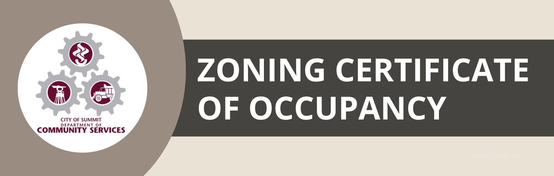 banner with DCS logo and the words zoning certificates of occupancy