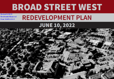 screenshot of the cover of broad street west plan