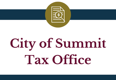 graphic with text that reads city of summit tax office