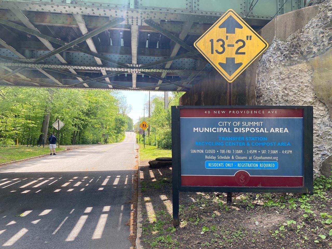 image of transfer station sign