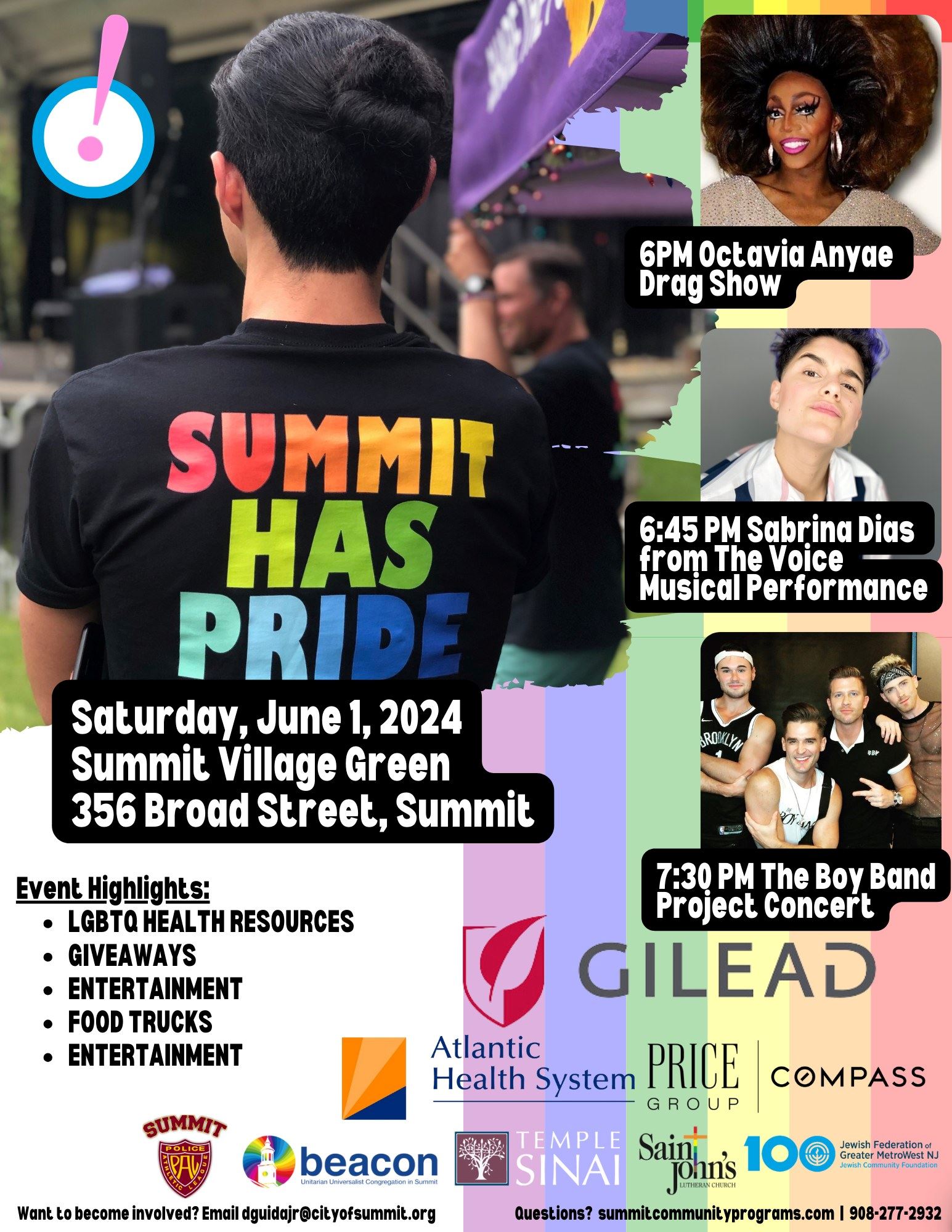 Pride event flyer 2024