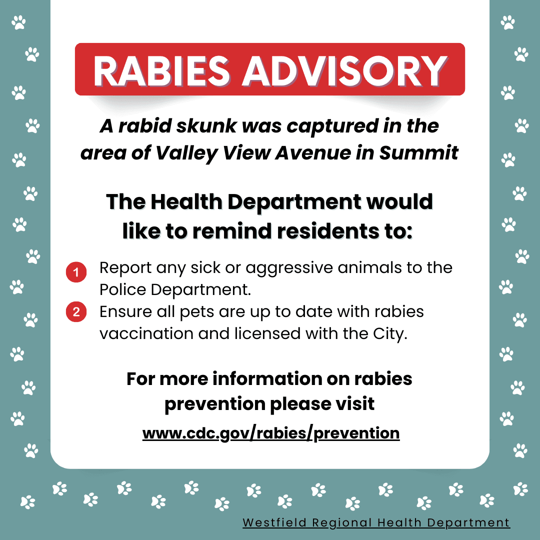 Rabies Advisory graphic