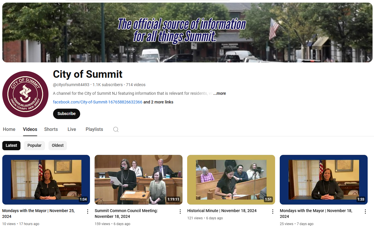 YouTube channel screenshot