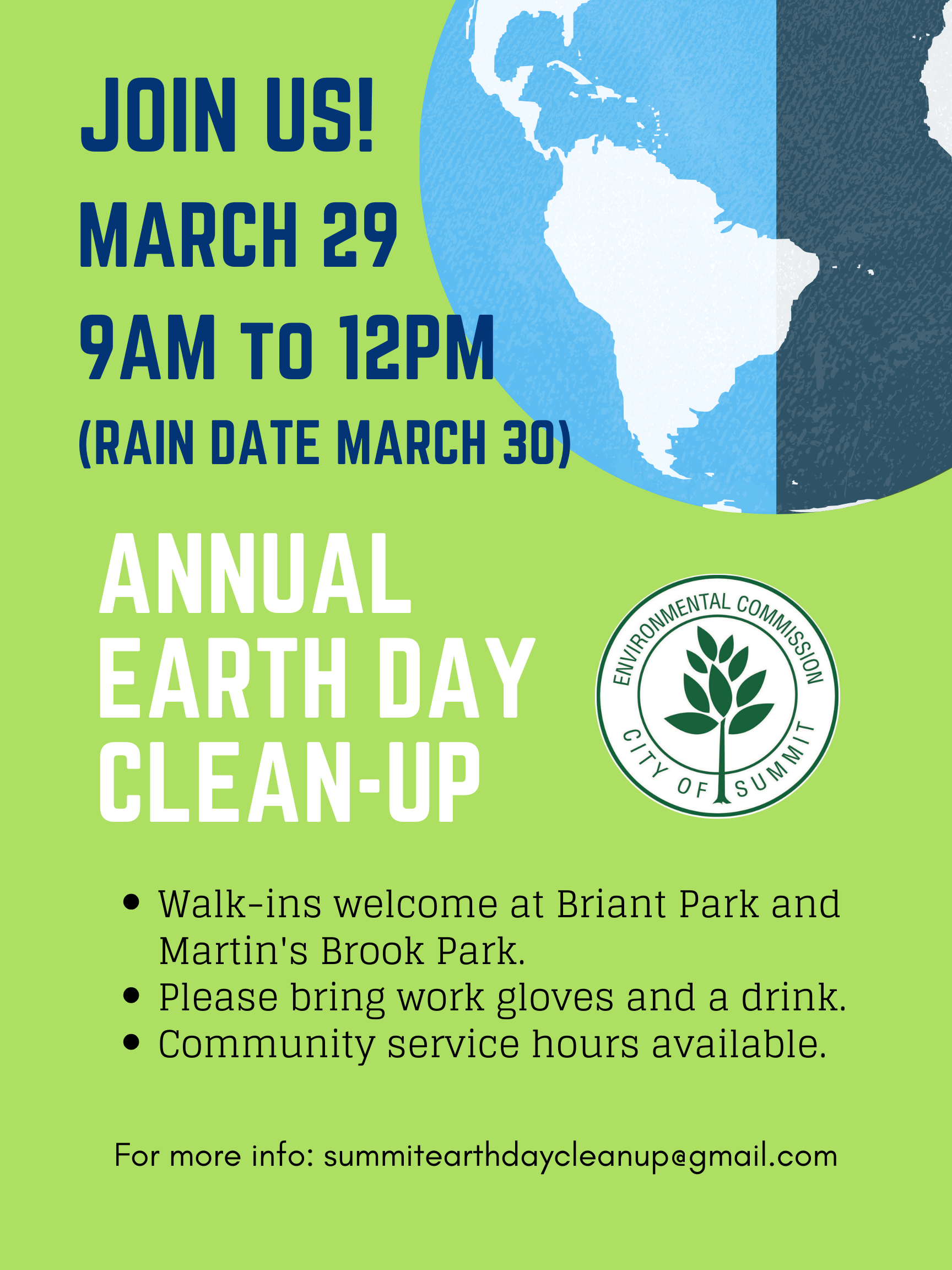 Earth Day Clean-Up Flyer 2025