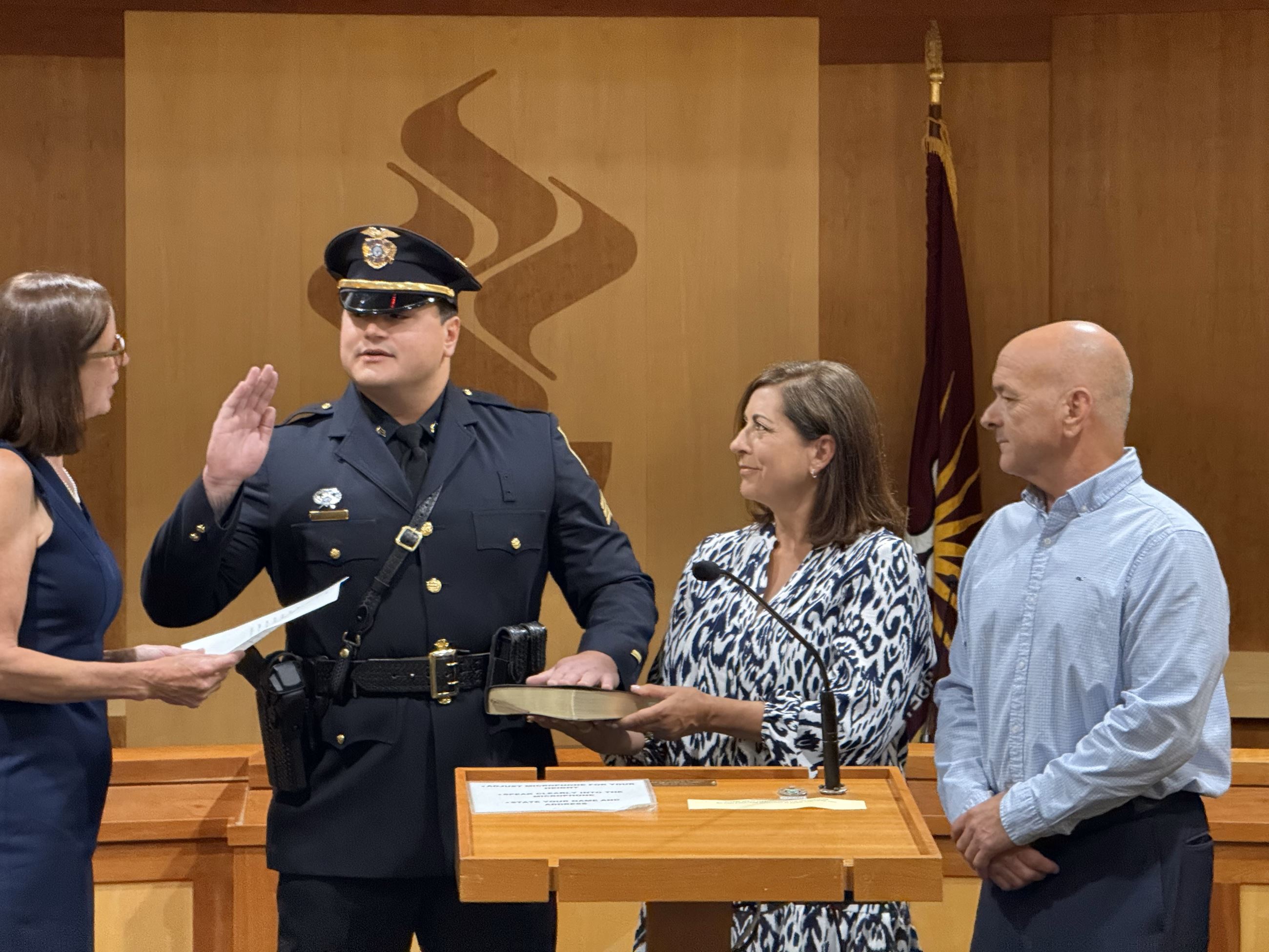 police sergeant swearing in