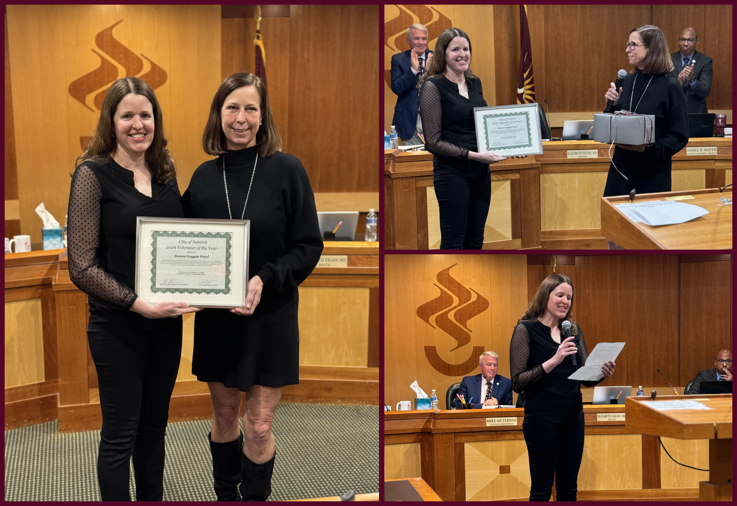 Volunteer award collage